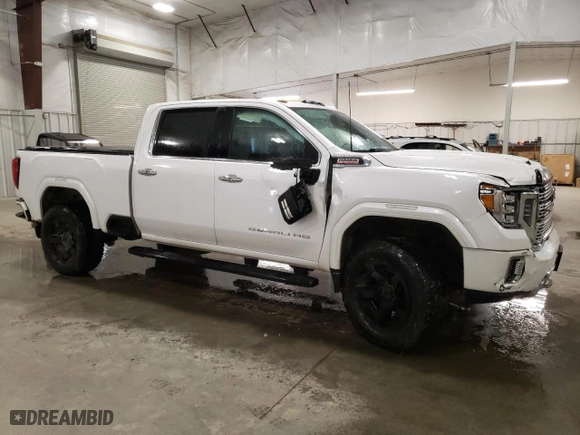 2020 GMC Sierra 3500HD Denali with VIN 1GT49WEY3LF254084, listed as a Copart auction lot 87234124 with 46,642 mi miles and Salvage Title. Bid and sale history available at carsss.com. Image 4.