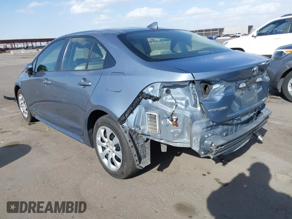 2023 Toyota Corolla LE with VIN JTDB4MEE1P3003586, listed as a IAAI auction lot 41944898 with 49,236 mi miles and . Bid and sale history available at DreamBid. Image 3.
