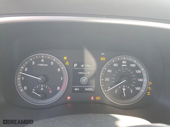 2020 Hyundai Tucson SEL with VIN KM8J3CAL7LU214868, listed as a Copart auction lot 48202125 with 36,525 mi miles and Salvage Title. Bid and sale history available at carsss.com. Image 9.