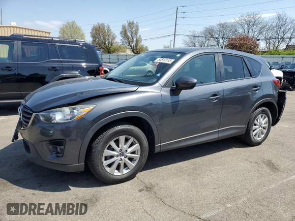 2016 Mazda CX-5 Touring with VIN JM3KE2CY2G0612029, listed as a Copart auction lot 53810155 with 159,915 mi miles and Salvage Title. Bid and sale history available at DreamBid. Image 1.
