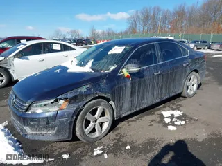 2012 Volkswagen Passat SE w/Sunroof with VIN 1VWBH7A34CC109399, listed as a IAAI auction lot 41411250 with 116,152 mi miles. Bid and sale history available at carsss.com. Image 2.
