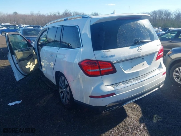 2017 Mercedes-Benz GLS with VIN 4JGDF6EE8HA827219, listed as a IAAI auction lot 41283751 with 110,379 mi miles. Bid and sale history available at carsss.com. Image 3.