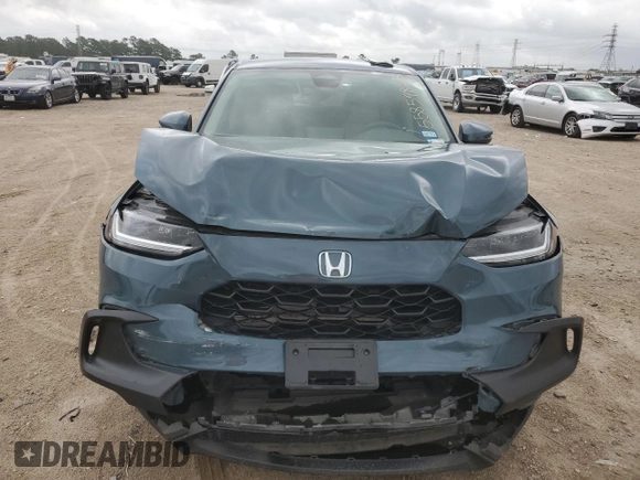 2023 Honda HR-V LX with VIN 3CZRZ1H34PM705094, listed as a Copart auction lot 55854825 with 26,607 mi miles and Salvage title. Bid and sale history available at DreamBid. Image 5.
