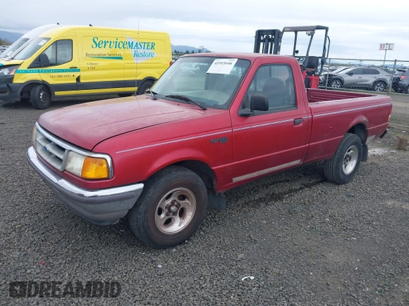 1997 Ford Ranger XLT with VIN 1FTCR10A4VUC65392, listed as a IAAI auction lot 41993646 with 208,789 mi miles. Bid and sale history available at carsss.com. Image 2.