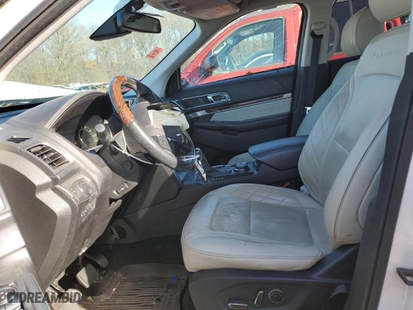 2017 Ford Explorer Platinum with VIN 1FM5K8HT6HGB19487, listed as a Copart auction lot 48171815 with 87,007 mi miles and Salvage Title. Bid and sale history available at carsss.com. Image 7.