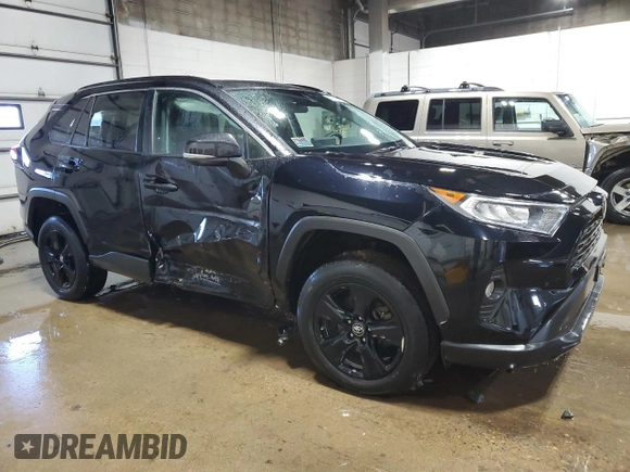 2019 Toyota RAV4 XLE with VIN 2T3P1RFV6KC008669, listed as a Copart auction lot 48360675 with 80,150 mi miles and Salvage Title. Bid and sale history available at carsss.com. Image 4.
