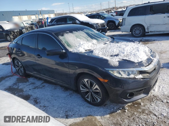 2018 Honda Civic EX-L z VIN JHMFC1F89JX018234, wystawiony jako Copart lot #45647985 z przebiegiem 126 239 mil mil oraz Czysty tytuł • Clean title. Historia ofert i sprzedaży dostępna na DreamBid. Obrazek 4.