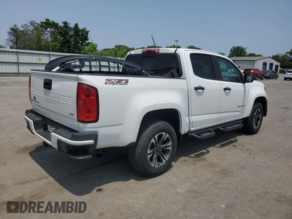 2021 Chevrolet Colorado 4WD Z71 with VIN 1GCGTDENXM1157360, listed as a Copart auction lot 59585985 with 53,156 mi miles and Salvage title. Bid and sale history available at DreamBid. Image 3.