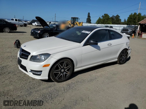 2013 Mercedes-Benz C 250 with VIN WDDGJ4HB1DF969971, listed as a Copart auction lot 54003775 with 86,383 mi miles and Salvage Title. Bid and sale history available at DreamBid. Image 1.