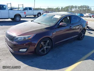 2015 Kia Optima EX with VIN 5XXGN4A75FG391608, listed as a IAAI auction lot 41817373 with 143,031 mi miles. Bid and sale history available at carsss.com. Image 2.