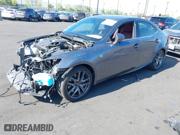 2016 Lexus IS 200t with VIN JTHBA1D21G5032765, listed as a IAAI auction lot 42139459 with 57,587 mi miles and . Bid and sale history available at DreamBid. Image 18.