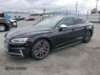 2018 Audi S5 Sportback Premium Plus z VIN WAUB4CF54JA017880, wystawiony jako Copart lot #53869035 z przebiegiem 64 856 mil mil oraz Szkoda całkowita • Salvage title. Historia ofert i sprzedaży dostępna na DreamBid. Obrazek 1.