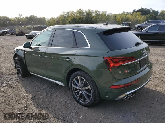 2023 Audi SQ5 Premium Plus with VIN WA1B4AFYXP2017560, listed as a Copart auction lot 72750824 with 14,447 mi miles and Salvage Title. Bid and sale history available at carsss.com. Image 2.