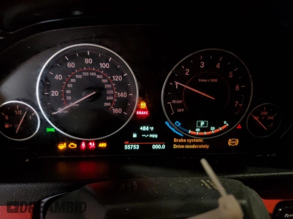 2019 BMW 4 Series 430i xDrive with VIN WBA4Z3C51KEF31360, listed as a Copart auction lot 52500085 with 55,753 mi miles and Salvage title. Bid and sale history available at DreamBid. Image 9.
