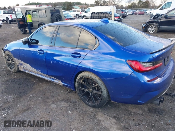 2020 BMW 3 Series M340i xDrive with VIN WBA5U9C00LFH03223, listed as a IAAI auction lot 41020498 with 58,775 mi miles and . Bid and sale history available at DreamBid. Image 3.