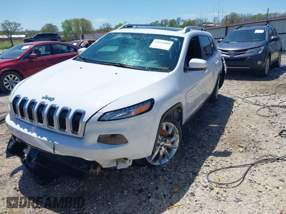2014 Jeep Cherokee Limited with VIN 1C4PJLDS9EW163565, listed as a IAAI auction lot 42033048 with 183,048 mi miles. Bid and sale history available at carsss.com. Image 18.