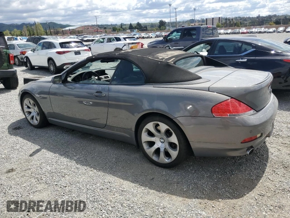 2007 BMW 6 Series 650i z VIN WBAEK13577CN81886, wystawiony jako Copart lot #51362585 z przebiegiem 110 174 mil mil oraz Czysty tytuł • Clean title. Historia ofert i sprzedaży dostępna na DreamBid. Obrazek 2.