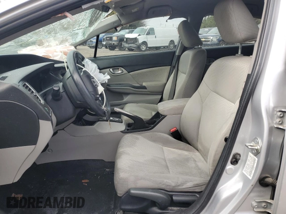 2015 Honda Civic Sedan LX with VIN 19XFB2F55FE202125, listed as a Copart auction lot 82158514 with 0 mi miles and Salvage Title. Bid and sale history available at carsss.com. Image 7.