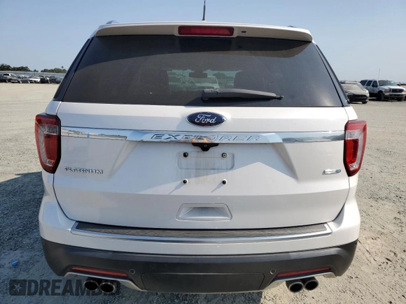 2018 Ford Explorer Platinum with VIN 1FM5K8HT8JGB32408, listed as a Copart auction lot 59819545 with 128,045 mi miles and Salvage title. Bid and sale history available at DreamBid. Image 6.