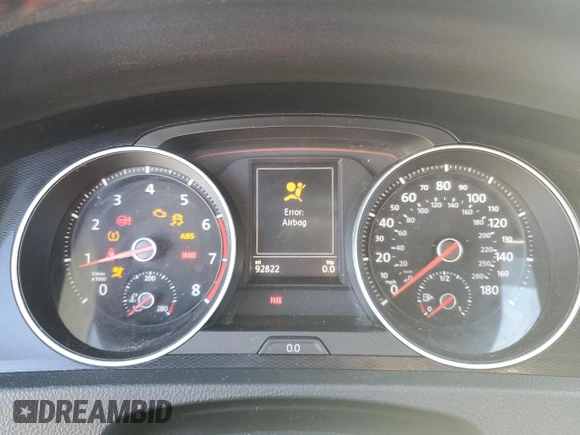 2016 Volkswagen Golf GTI SE w/Performance Pkg with VIN 3VW547AU2GM048141, listed as a Copart auction lot 88142855 with 92,822 mi miles and Salvage Title. Bid and sale history available at carsss.com. Image 9.