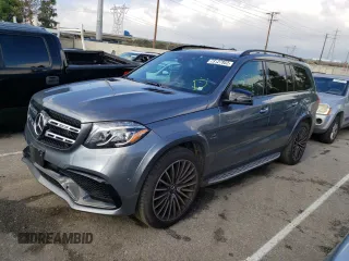 2018 Mercedes-Benz GLS 63 AMG with VIN 4JGDF7FE1JB107037, listed as a Copart auction lot 73127952 with 22,605 mi miles and . Bid and sale history available at DreamBid. Image 1.