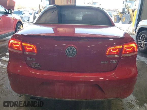 2013 Volkswagen Eos Komfort with VIN WVWBW8AHXDV002194, listed as a Copart auction lot 41604255 with 84,956 mi miles and Salvage Title. Bid and sale history available at DreamBid. Image 6.