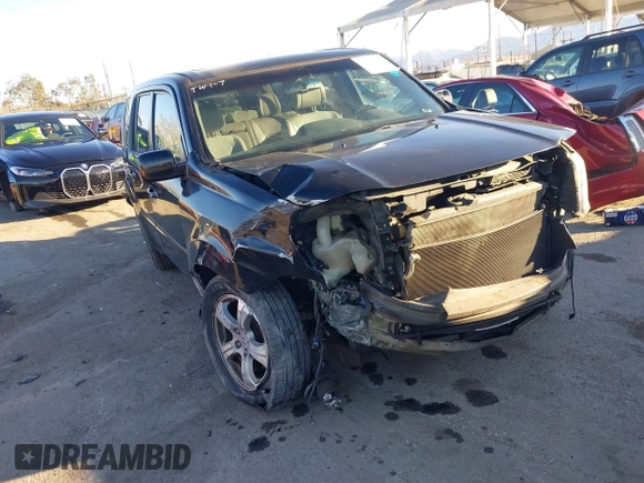 2012 Honda Pilot EX-L with VIN 5FNYF3H60CB035624, listed as a IAAI auction lot 41321568 with 309,545 mi miles and . Bid and sale history available at DreamBid. Image 1.