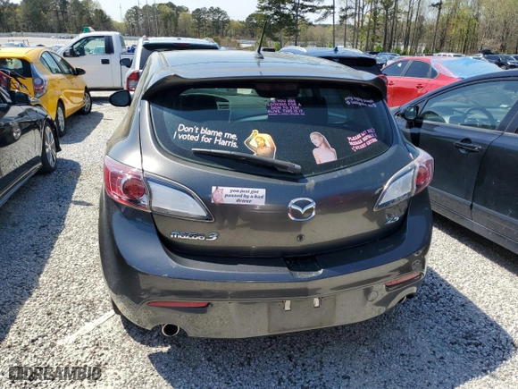 2011 Mazda Mazda3 s Sport with VIN JM1BL1K58B1472250, listed as a Copart auction lot 49747965 with 105,028 mi miles and Salvage Title. Bid and sale history available at carsss.com. Image 6.