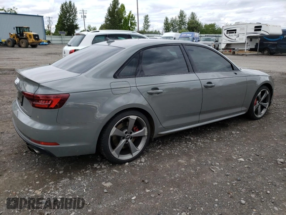2019 Audi S4 Premium Plus with VIN WAUB4AF43KA006673, listed as a Copart auction lot 56815293 with 50,900 mi miles. Bid and sale history available at carsss.com. Image 3.