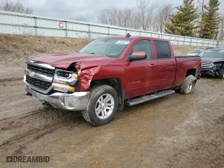 2018 Chevrolet Silverado 1500 LT with VIN 3GCUKREC7JG530434, listed as a Copart auction lot 49590375 with 106,751 mi miles and Clean Title. Bid and sale history available at carsss.com. Image 1.