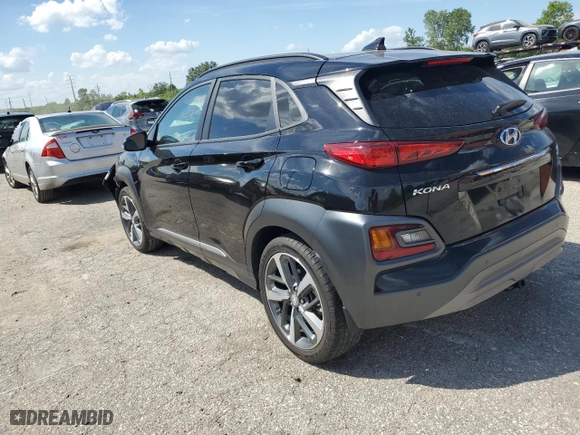 2021 Hyundai Kona Ultimate with VIN KM8K5CA54MU643998, listed as a Copart auction lot 59370584 with 33,087 mi miles and Salvage Title. Bid and sale history available at carsss.com. Image 2.