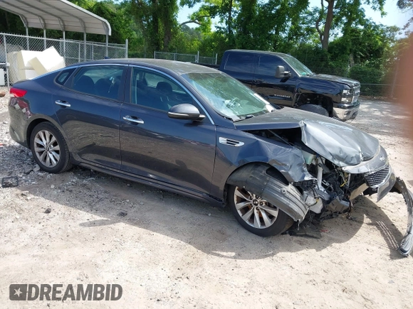 2017 Kia Optima LX with VIN 5XXGT4L30HG155483, listed as a IAAI auction lot 42332257 with 63,092 mi miles and . Bid and sale history available at DreamBid. Image 1.