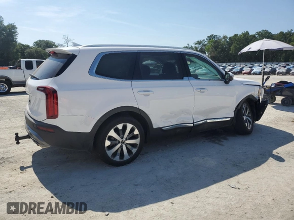 2022 Kia Telluride EX z VIN 5XYP34HC0NG269323, wystawiony jako Copart lot #57428245 z przebiegiem 22 171 mil mil oraz Szkoda całkowita • Salvage title. Historia ofert i sprzedaży dostępna na DreamBid. Obrazek 3.