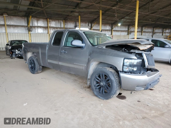 2007 Chevrolet Silverado 1500 LT w/1LT with VIN 2GCEC19CX71624659, listed as a Copart auction lot 48613205 with 187,468 mi miles and Salvage Title. Bid and sale history available at carsss.com. Image 4.