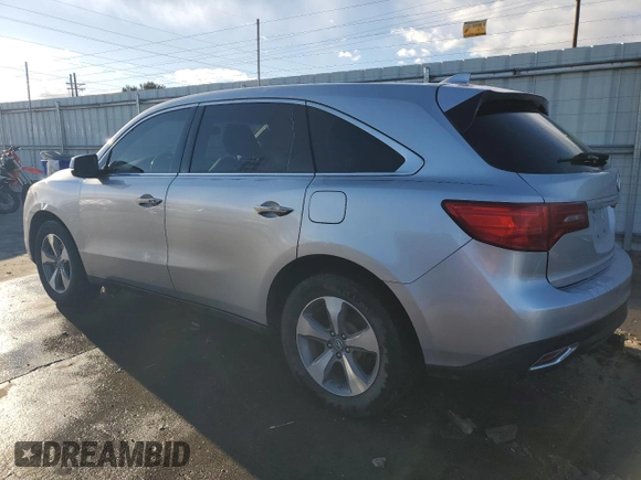 2015 Acura MDX with VIN 5FRYD4H24FB013864, listed as a Copart auction lot 87624775 with 162,893 mi miles and Salvage title. Bid and sale history available at DreamBid. Image 2.