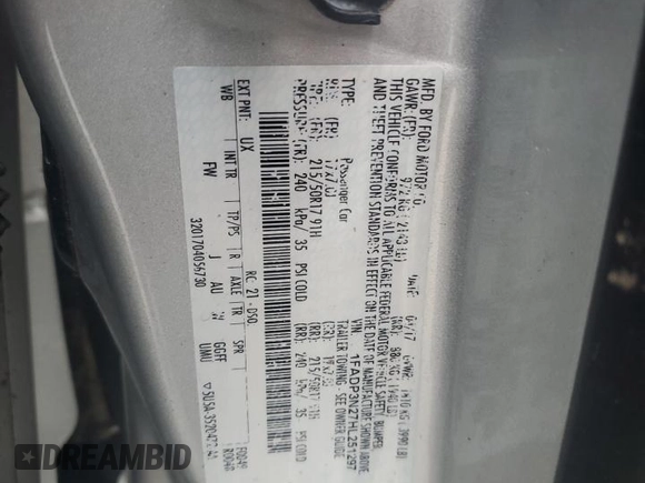 2017 Ford Focus Titanium with VIN 1FADP3N27HL251297, listed as a Copart auction lot 67373094 with 104,733 mi miles and Salvage Title. Bid and sale history available at carsss.com. Image 13.