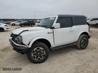 2022 Ford Bronco with VIN 1FMDE5AHXNLB15534, listed as a Copart auction lot 44449825 with 45,726 mi miles and Salvage Title. Bid and sale history available at carsss.com. Image 1.