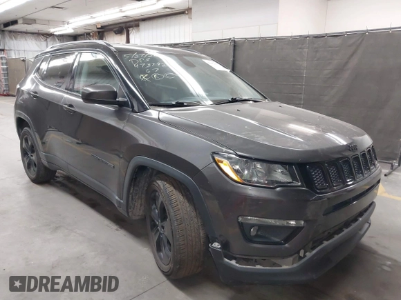 2018 Jeep Compass Latitude with VIN 3C4NJCBB2JT327376, listed as a IAAI auction lot 42382050 with 91,678 mi miles and . Bid and sale history available at DreamBid. Image 1.