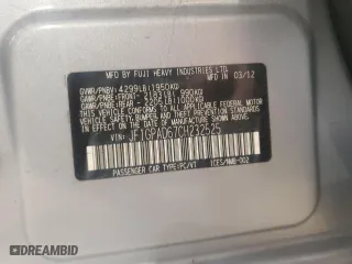 2012 Subaru Impreza Wagon 2.0i Premium with VIN JF1GPAD67CH232525, listed as a Copart auction lot 53774375 with 98,824 mi miles and Salvage Title. Bid and sale history available at carsss.com. Image 12.