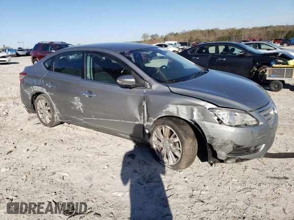 2013 Nissan Sentra SL with VIN 3N1AB7AP2DL648941, listed as a Copart auction lot 50247175 with 136,022 mi miles and Salvage Title. Bid and sale history available at DreamBid. Image 4.