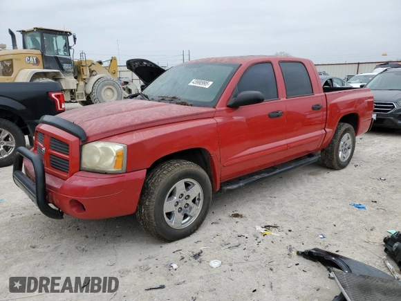 2006 Dodge Dakota SLT with VIN 1D7HE48N16S501462, listed as a Copart auction lot 43990995 with 243,503 mi miles and Clean Title. Bid and sale history available at DreamBid. Image 1.