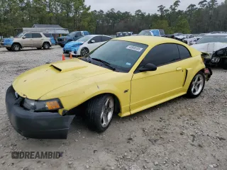 2003 Ford Mustang GT Deluxe with VIN 1FAFP42X23F414220, listed as a Copart auction lot 45988355 with 122,776 mi miles and Clean Title. Bid and sale history available at carsss.com. Image 1.