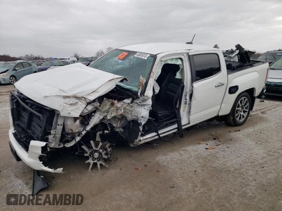 2021 GMC Canyon 4WD Denali with VIN 1GTG6EEN5M1146182, listed as a Copart auction lot 45805015 with 0 mi miles and Salvage Title. Bid and sale history available at carsss.com. Image 1.