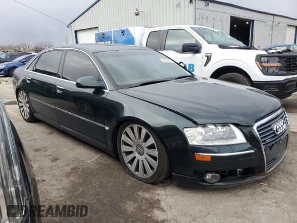 2007 Audi A8 L 4.2L with VIN WAUMV44E47N020858, listed as a Copart auction lot 81004994 with 0 mi miles and Clean Title. Bid and sale history available at carsss.com. Image 4.
