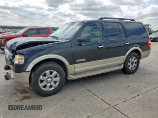 2008 Ford Expedition Eddie Bauer z VIN 1FMFU17598LA80524, wystawiony jako Copart lot #56048805 z przebiegiem 207 990 mil mil oraz Szkoda całkowita • Salvage title. Historia ofert i sprzedaży dostępna na DreamBid. Obrazek 1.