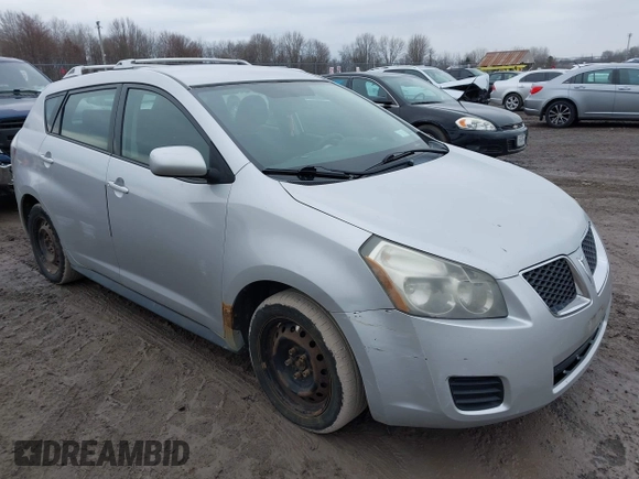 2009 Pontiac Vibe with VIN 5Y2SM67049Z443556, listed as a IAAI auction lot 41996105 with 190,061 mi miles. Bid and sale history available at carsss.com. Image 1.