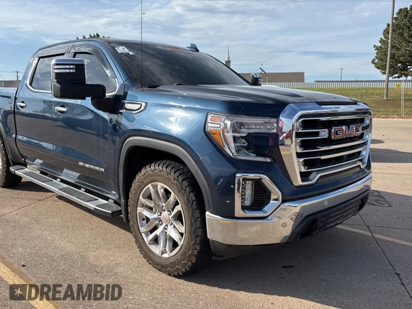 2021 GMC Sierra 1500 SLT z VIN 3GTU9DED1MG116187, wystawiony jako Copart lot #53917655 z przebiegiem 114 574 mil mil oraz Czysty tytuł • Clean title. Historia ofert i sprzedaży dostępna na DreamBid. Obrazek 1.