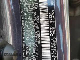 2010 Toyota Prius II z VIN JTDKN3DU4A0108406, wystawiony jako Copart lot #54481735 z przebiegiem 166 621 mil mil oraz Szkoda całkowita • Salvage title. Historia ofert i sprzedaży dostępna na DreamBid. Obrazek 12.