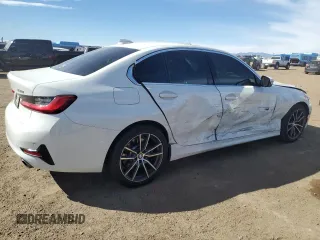 2021 BMW 3 Series 330i xDrive with VIN 3MW5R7J06M8C11375, listed as a Copart auction lot 49485275 with 55,146 mi miles and Salvage Title. Bid and sale history available at DreamBid. Image 3.