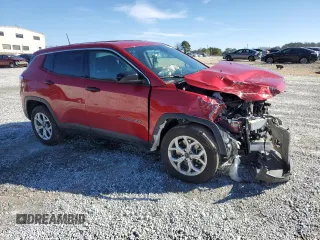2025 Jeep Compass Sport with VIN 3C4NJDAN9ST520806, listed as a Copart auction lot 43382175 with Not provided miles and Salvage title. Bid and sale history available at DreamBid. Image 4.